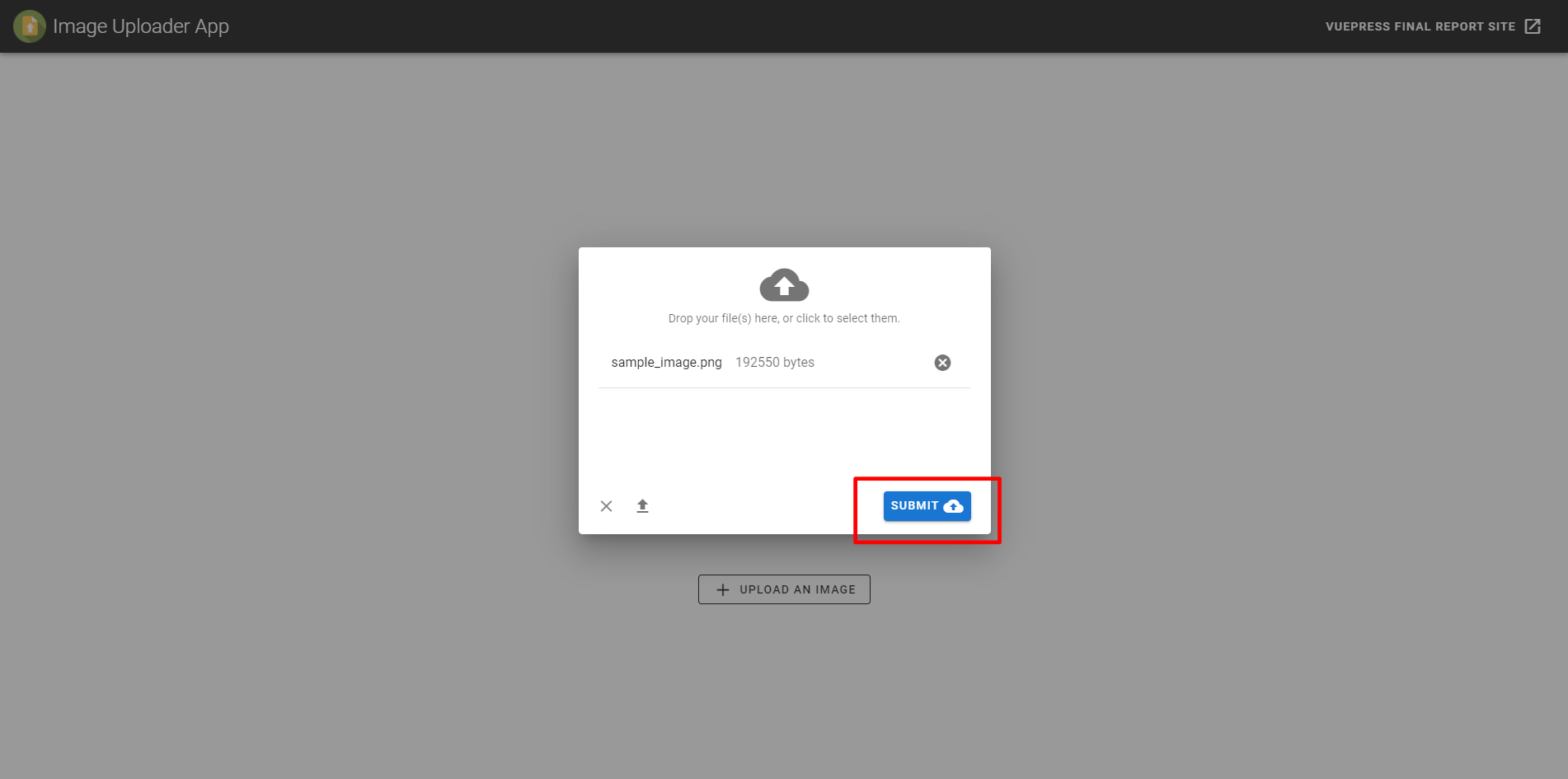Frontend Sample Image Preview