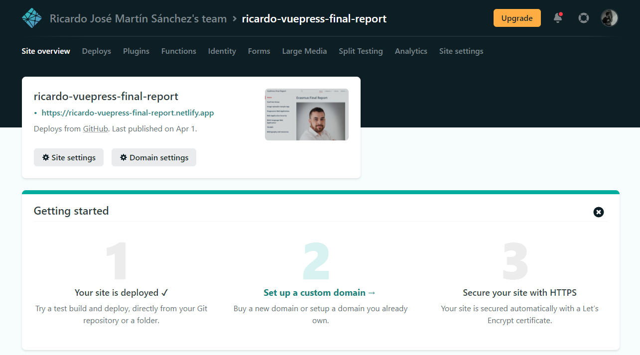Netlify setup
