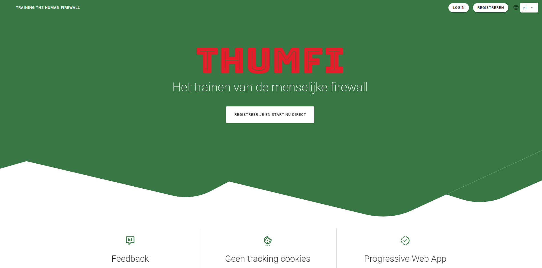 First modified landing page